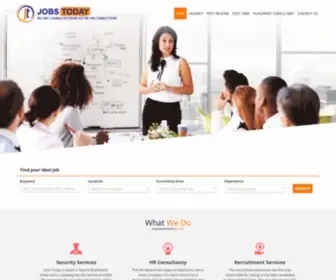Jobstodayindia.in(Jobs Today is a prestigious Placement Firm in Ranchi) Screenshot