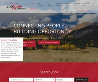 Jobstorestaffing.com(Job Store Staffing) Screenshot