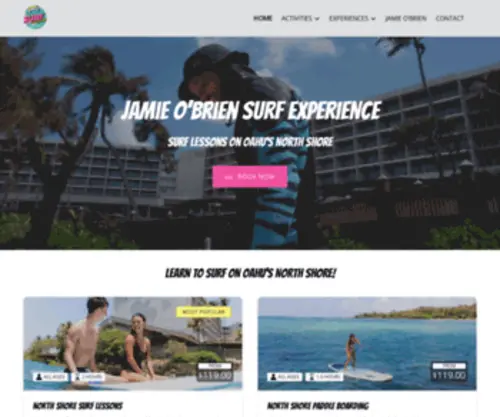 Jobsurfexperience.com(Jamie O'Brien Surf Experience) Screenshot