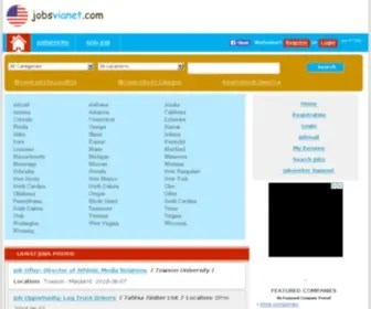 Jobsvianet.com(Site of jobs and vacancies in United States) Screenshot