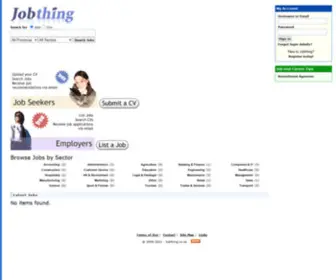 Jobthing.co.za(Jobthing is a free job search and careers site in South Africa. Job seekers) Screenshot