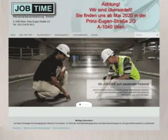 Jobtime.at(JOB TIME Personalbereitstellung GmbH) Screenshot