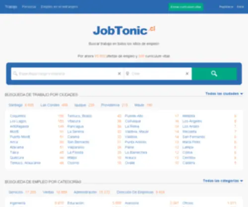 Jobtonic.cl(Bolsa de trabajo) Screenshot