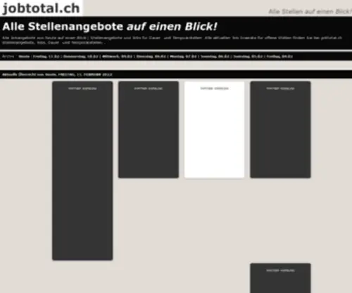 Jobtotal.ch(Jobs in der Schweiz) Screenshot