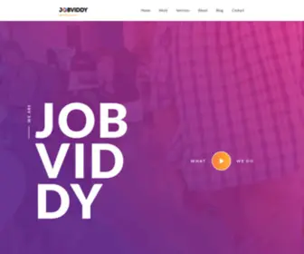 Jobviddy.com(Recruitment Video Marketing) Screenshot