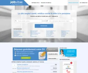 Jobvitae.fr(Emploi santé) Screenshot