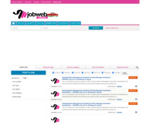 Jobwebkenya.com(Jobweb Kenya) Screenshot