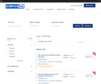 Jobwebsa.co.za(Current Jobs In South Africa AprilJob Recruitment) Screenshot