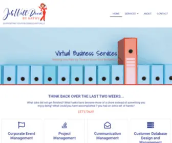 Jobwelldonebykathy.com(Virtual Business Services) Screenshot