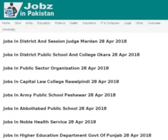 Jobzinpakistan.com(Pakistan's Fastest Growing Job Portal) Screenshot