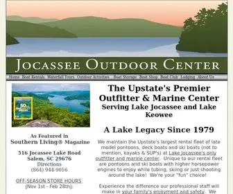 Jocasseeoutdoorcenter.com(Lake Jocassee & Lake Keowee's Premiere Outdoor & Marine Center) Screenshot