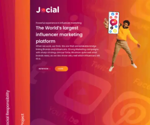 Jocial.com(Advanced Influencer Marketing Platform) Screenshot