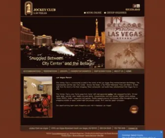 Jockeyclubvegas.com(Jockey Club Resort suites with kitchens for rent and exchanges in Las Vegas) Screenshot