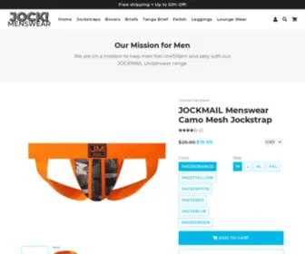 Jockmenswear.com(Jock Menswear) Screenshot