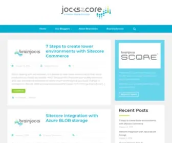 Jockstothecore.com(A Sitecore Blog by Brainjocks) Screenshot