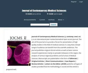 Jocms.org(Journal of Contemporary Medical Sciences) Screenshot