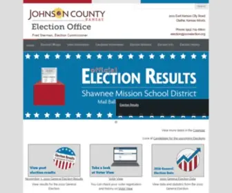 Jocoelection.org(Johnson County Election Office) Screenshot