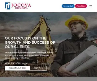 Jocovafinancial.com(Rated #1 Equipment Financing) Screenshot