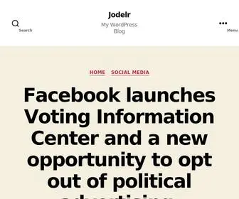 Jodelr.com(My WordPress Blog) Screenshot