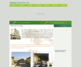 Jodhanifoods.com(Jodhani Foods) Screenshot