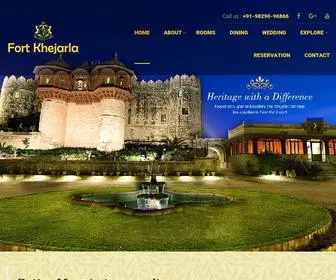 Jodhpurfortkhejarla.com(Heritage Hotel in Jodhpur) Screenshot
