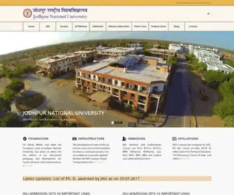 Jodhpurnationaluniversity.com(JNU) Screenshot