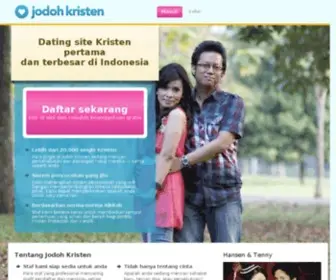 Jodohkristen.net(Dating site Jodoh Kristen) Screenshot