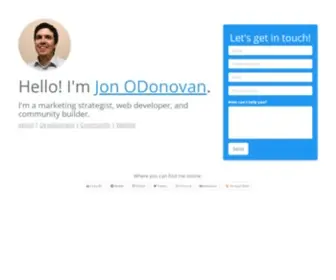 Jodonovan.com(Jon ODonovan) Screenshot