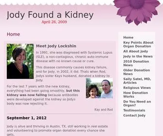 Jodyfoundakidney.com(jodyfoundakidney) Screenshot