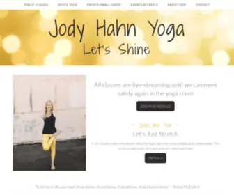 Jodyhahnyoga.com(Let’s Shine) Screenshot