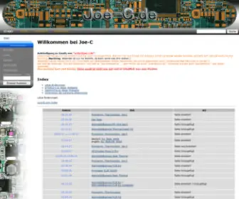 Joe-C.de(Eine private Bastlerseite (besonders mit Elektronik)) Screenshot