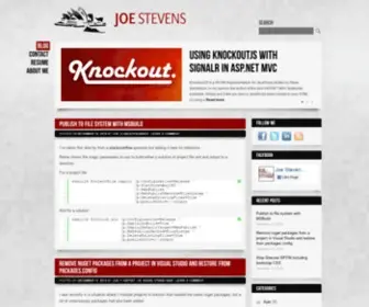 Joe-Stevens.com(Joe Stevens' Blog) Screenshot