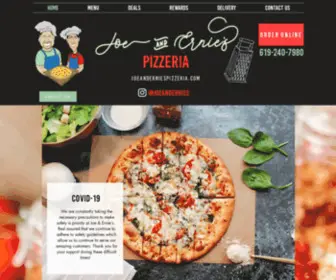 Joeanderniespizzeria.com(Joe & Ernie's Pizza) Screenshot