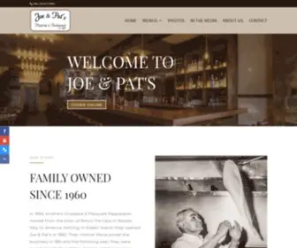 Joeandpatsnyc.com(Joe & Pat's Pizzeria & Restaurant) Screenshot