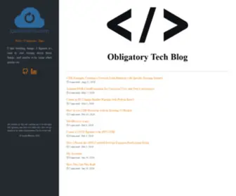 Joebehrens.com(Obligatory Tech Blog) Screenshot