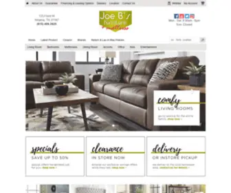 Joebs.com(Joe B's Furniture) Screenshot