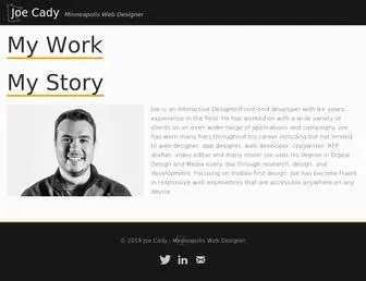 Joecady.com(Minneapolis Interactive Designer) Screenshot