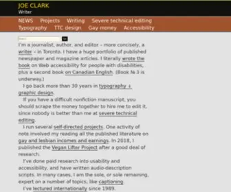 Joeclark.org(Toronto (2023.12.23)) Screenshot