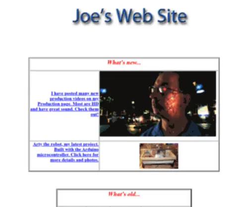 Joecool.org(What) Screenshot