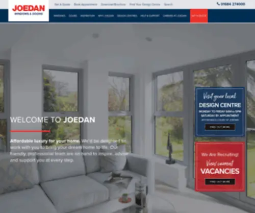 Joedan.co.uk(Made-to-measure Replacement Windows & Doors in Aluminium & UPVC) Screenshot