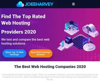 Joeeharvey.com(Find the Best Web Hosting Companies 2020. JoeeHarvey) Screenshot