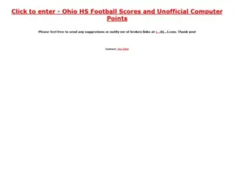 Joeeitel.com(Ohio high school football scores and computer rankings) Screenshot