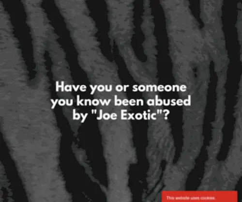 Joeexotic.com(The Joe Exotic Network) Screenshot