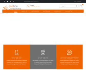 Joefineconsultants.com(Management & Marketing Consultants) Screenshot