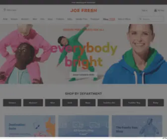 Joefresh.com(Joe Fresh) Screenshot