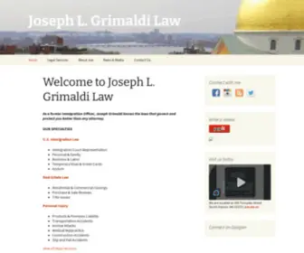 Joegrimaldilaw.com(Joseph L) Screenshot