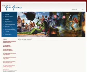 Joejusko.com(Joe Jusko) Screenshot