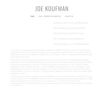 Joekoufman.com(Joe Koufman) Screenshot