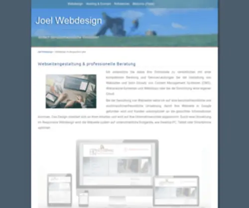Joel-Webdesign.de(We'll be right back) Screenshot