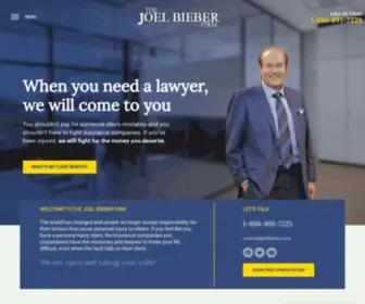 Joelbieber.com(The Joel Bieber Firm) Screenshot